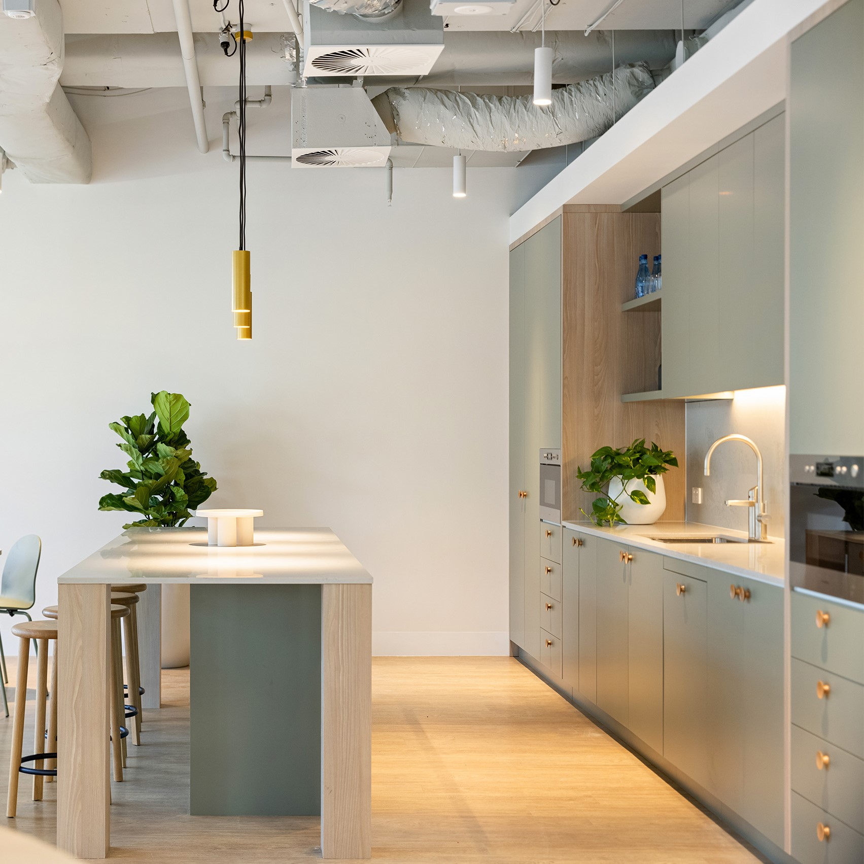 Workplace kitchenette joinery at Darling Park